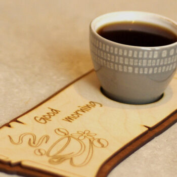 Intra απο ξύλο plywood  Χρώμα wenge 3mm-4mm πάχος - Σουβέρ. 3 Μοντέλα. κοπής με λέιζερ Δίασταση 10x21 cm INTRAFABR-107180814 - Image 2