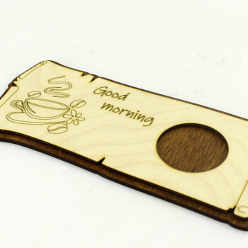 Intra απο ξύλο plywood  Χρώμα wenge 3mm-4mm πάχος - Σουβέρ. 3 Μοντέλα. κοπής με λέιζερ Δίασταση 10x21 cm INTRAFABR-107180814 - Image 4