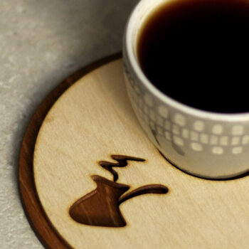 Intra απο ξύλο plywood  Χρώμα wenge 3mm-4mm πάχος - Σουβέρ. 4 Μοντέλα. κοπής με λέιζερ Δίασταση 12x12 cm INTRAFABR-107180846 - Image 3