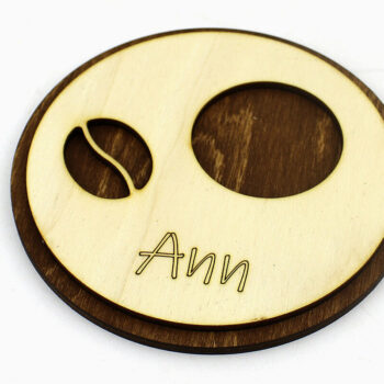 Intra απο ξύλο plywood  Χρώμα wenge 3mm-4mm πάχος - Σουβέρ. 4 Μοντέλα. κοπής με λέιζερ Δίασταση 12x12 cm INTRAFABR-107180846 - Image 7