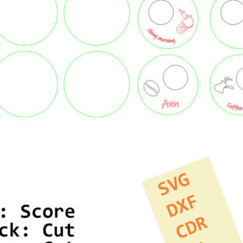 Intra απο ξύλο plywood  Χρώμα wenge 3mm-4mm πάχος - Σουβέρ. 4 Μοντέλα. κοπής με λέιζερ Δίασταση 12x12 cm INTRAFABR-107180846 - Image 9