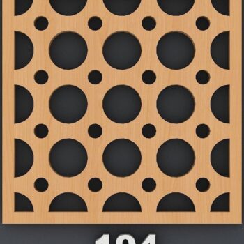 Intra απο ξύλο plywood  Χρώμα wenge 3mm-4mm πάχος - Σουβέρ κομμένο / στρογγυλή σχάρα Mandala Δίασταση 30x30 cm INTRAFABR-107180610 - Image 3