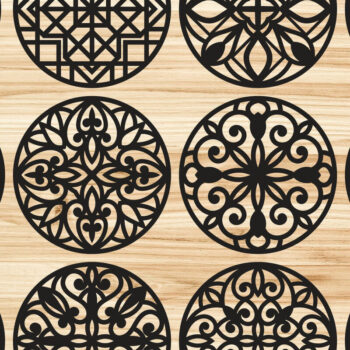 Intra απο ξύλο plywood  Χρώμα wenge 3mm-4mm πάχος - Coasters Grill Πακέτο 10 Δίασταση 30x30 cm INTRAFABR-93710523 - Image 3