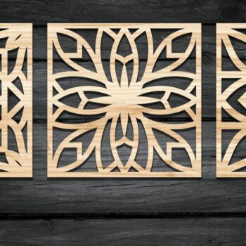 Intra απο ξύλο plywood  Χρώμα wenge 3mm-4mm πάχος - Σουβέρ Grill Bundle-V03 Δίασταση 30x30 cm INTRAFABR-93710641 - Image 3