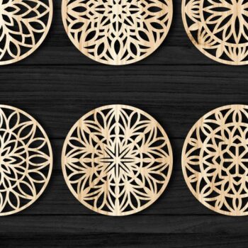 Intra απο ξύλο plywood Χρώμα wenge 3mm-4mm πάχος - Σουβέρ ψησταριά Bundle V04 Δίασταση 30x30 cm INTRAFABR-93710715 - Image 3