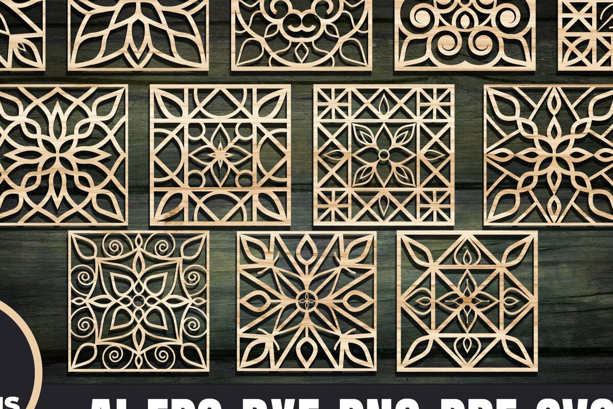 Intra απο ξύλο plywood  Χρώμα wenge 3mm-4mm πάχος - Σουβέρ Γκριλ Πακέτο Δίασταση 30x30 cm INTRAFABR-110246047