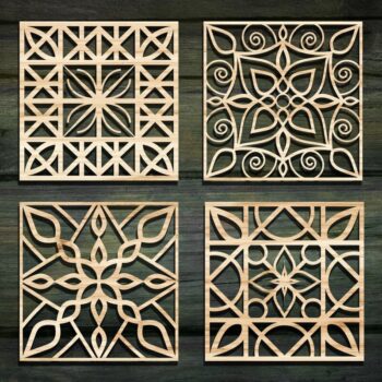 Intra απο ξύλο plywood  Χρώμα wenge 3mm-4mm πάχος - Σουβέρ Γκριλ Πακέτο Δίασταση 30x30 cm INTRAFABR-110246047 - Image 3