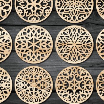 Intra απο ξύλο plywood  Χρώμα wenge 3mm-4mm πάχος - Σουβέρ Πακέτο σουβέρ κοπής Laser Δίασταση 30x20 cm INTRAFABR-110246127 - Image 1