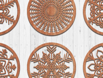 Intra απο ξύλο plywood  Χρώμα wenge 3mm-4mm πάχος - Σετ σουβέρ Bundle 2 Δίασταση 30x20 cm INTRAFABR-110246214 - Image 9