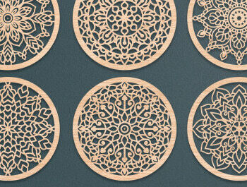 Intra απο ξύλο plywood  Χρώμα wenge 3mm-4mm πάχος - Σετ σουβέρ Bundle Δίασταση 30x20 cm INTRAFABR-110248082 - Image 3