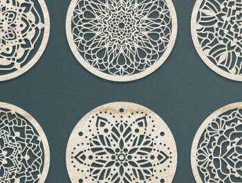 Intra απο ξύλο plywood  Χρώμα wenge 3mm-4mm πάχος - Σετ σουβέρ Bundle Δίασταση 30x20 cm INTRAFABR-110248082 - Image 5