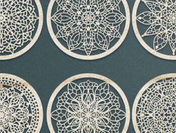 Intra απο ξύλο plywood  Χρώμα wenge 3mm-4mm πάχος - Σετ σουβέρ Bundle Δίασταση 30x20 cm INTRAFABR-110248082 - Image 8