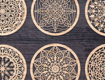 Intra απο ξύλο plywood  Χρώμα wenge 3mm-4mm πάχος - Σετ σουβέρ Bundle Δίασταση 30x20 cm INTRAFABR-110248082 - Image 11