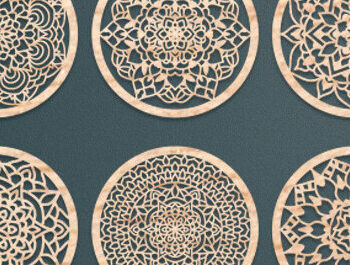 Intra απο ξύλο plywood  Χρώμα wenge 3mm-4mm πάχος - Σουβέρ Δίασταση 30x20 cm INTRAFABR-92622463 - Image 1