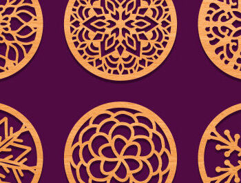 Intra απο ξύλο plywood Χρώμα wenge 3mm-4mm πάχος - Σουβέρ Bundle Δίασταση 30x20 cm INTRAFABR-104274271 - Image 6