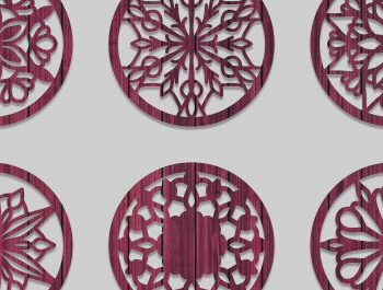 Intra απο ξύλο plywood Χρώμα wenge 3mm-4mm πάχος - Σουβέρ Bundle Δίασταση 30x20 cm INTRAFABR-104274271 - Image 15