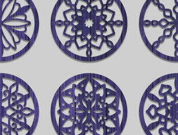 Intra απο ξύλο plywood Χρώμα wenge 3mm-4mm πάχος - Σουβέρ Bundle Δίασταση 30x20 cm INTRAFABR-104274271 - Image 16