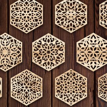 Intra απο ξύλο plywood Χρώμα wenge 3mm-4mm πάχος - Αρχεία κοπής με λέιζερ σουβέρ Δίασταση 30x20 cm INTRAFABR-102531618 - Image 1