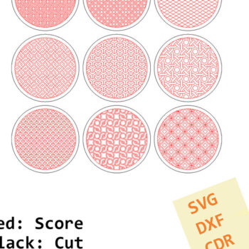 Intra απο ξύλο plywood Χρώμα wenge 3mm-4mm πάχος - Σουβέρ. λέιζερ. Σετ 9 σουβέρ Δίασταση 20x20 cm INTRAFABR-100297558 - Image 9