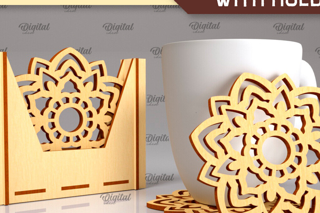 Intra απο ξύλο plywood  Χρώμα wenge 3mm-4mm πάχος - Σουβέρ με θήκη Design Δίασταση 30x20 cm INTRAFABR-101182166