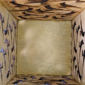 Intra απο ξύλο plywood  Χρώμα wenge 3mm-4mm πάχος - Στυλοθήκη Cockatiel, Σταθερή. Δίασταση 3x4 cm INTRAFABR-102537078 - Image 4