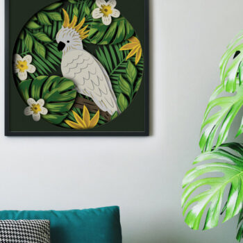 Intra απο ξύλο plywood  Χρώμα wenge 3mm-4mm πάχος - κοπής πολυστρωματικού χαρτιού COCKATOO Δίασταση 8x8 cm INTRAFABR-114167190 - Image 3