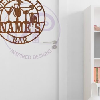 Intra απο ξύλο plywood  Χρώμα wenge 3mm-4mm πάχος - Κοκτέιλ μπαρ Επιτοίχια πινακίδα Δίασταση 30x20 cm INTRAFABR-114246041 - Image 3