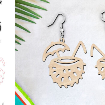 Intra απο ξύλο plywood Χρώμα wenge 3mm-4mm πάχος - Σκουλαρίκια παραλίας καρύδας με λέιζερ Δίασταση 900x900 cm INTRAFABR-114246024 - Image 1