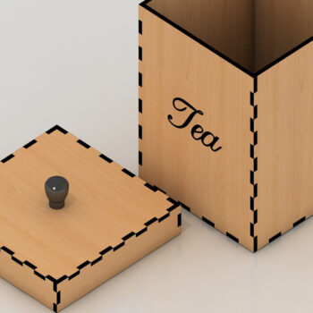 Intra απο ξύλο plywood Χρώμα wenge 3mm-4mm πάχος - Κοπής Laser Coffe Box - Tea Box 125 Δίασταση 30x20 cm INTRAFABR-121598536 - Image 3