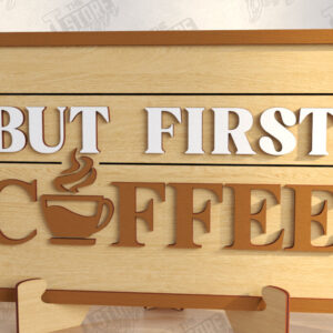 Intra απο ξύλο plywood  Χρώμα wenge 3mm-4mm πάχος - Coffee Bar Sign | Καφενείο Δίασταση 30x20 cm INTRAFABR-57980498