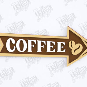 Intra απο ξύλο plywood  Χρώμα wenge 3mm-4mm πάχος - Coffee Bar Sign | Καφενείο Δίασταση 30x20 cm INTRAFABR-67870899