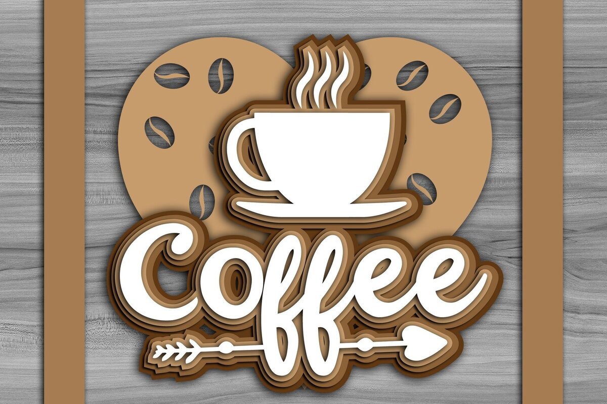 Intra απο ξύλο plywood  Χρώμα wenge 3mm-4mm πάχος - Coffee Bar Welcome Decor Δίασταση 20x20 cm INTRAFABR-119606687