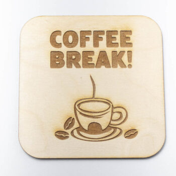 Intra απο ξύλο plywood  Χρώμα wenge 3mm-4mm πάχος - Διάλειμμα για καφέ Δίασταση 20x20 cm INTRAFABR-4076719 - Image 2