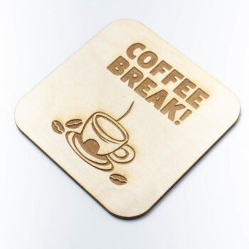 Intra απο ξύλο plywood  Χρώμα wenge 3mm-4mm πάχος - Διάλειμμα για καφέ Δίασταση 20x20 cm INTRAFABR-4076719 - Image 3