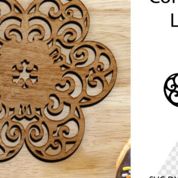 Intra απο ξύλο plywood Χρώμα wenge 3mm-4mm πάχος - Coaster Coaster . Στρογγυλό σουβέρ Δίασταση 15x15 cm INTRAFABR-4076769 - Image 1