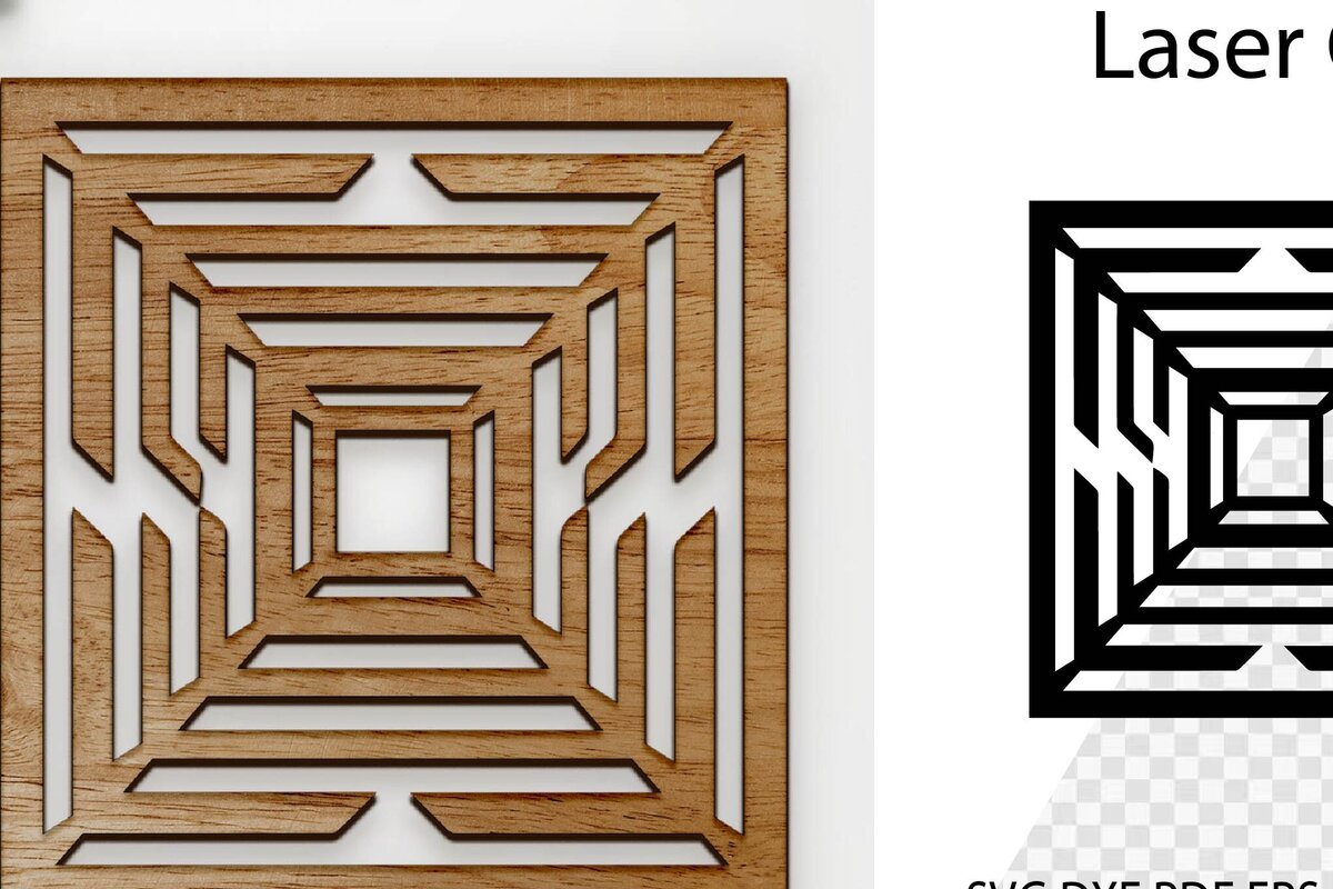 Intra απο ξύλο plywood  Χρώμα wenge 3mm-4mm πάχος - Coaster Coaster . Τετράγωνο σουβέρ Δίασταση 30x20 cm INTRAFABR-110055257