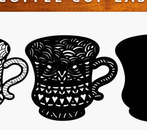 Intra απο ξύλο plywood  Χρώμα wenge 3mm-4mm πάχος - Φλιτζάνι καφέ με Δίασταση 20x20 cm INTRAFABR-99555706