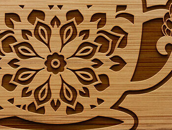 Intra απο ξύλο plywood Χρώμα wenge 3mm-4mm πάχος - Πακέτο με για φλιτζάνι καφέ, Δίασταση 20x20 cm INTRAFABR-99555744 - Image 3