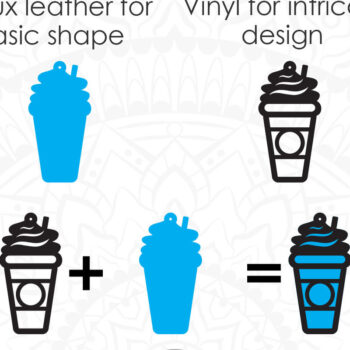 Intra απο ξύλο plywood  Χρώμα wenge 3mm-4mm πάχος - Σκουλαρίκι καφέ, Κοσμήματα για καφέ Δίασταση 3x3 cm INTRAFABR-99555536 - Image 2