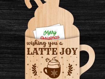 Intra απο ξύλο plywood  Χρώμα wenge 3mm-4mm πάχος - Γραφικό σχέδιο θήκης δώρου για καφέ Δίασταση 30x20 cm INTRAFABR-100837433 - Image 2