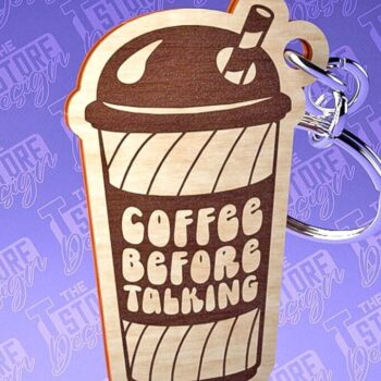 Intra απο ξύλο plywood  Χρώμα wenge 3mm-4mm πάχος - Κοπή Laser Μπρελόκ Καφέ | Αστεία αποσπάσματα Δίασταση 4x4 cm INTRAFABR-106340152 - Image 1