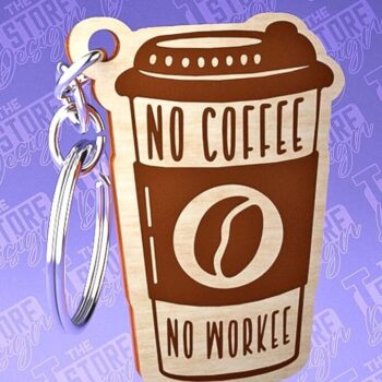 Intra απο ξύλο plywood  Χρώμα wenge 3mm-4mm πάχος - Κοπή Laser Μπρελόκ Καφέ | Αστεία αποσπάσματα Δίασταση 4x4 cm INTRAFABR-108037630 - Image 2