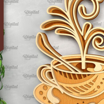 Intra απο ξύλο plywood  Χρώμα wenge 3mm-4mm πάχος - Διακόσμηση τοίχου με στρώσεις καφέ Δίασταση 30x20 cm INTRAFABR-90665548 - Image 1