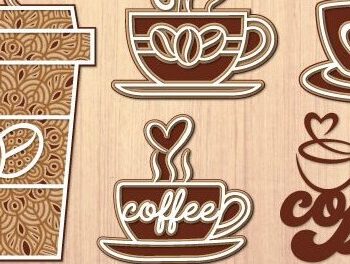 Intra απο ξύλο plywood Χρώμα wenge 3mm-4mm πάχος - Coffee Multilayer Design Δίασταση 30x20 cm INTRAFABR-62085819 - Image 1