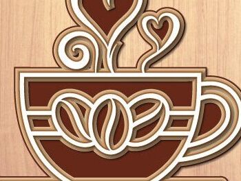 Intra απο ξύλο plywood Χρώμα wenge 3mm-4mm πάχος - Coffee Multilayer Design Δίασταση 30x20 cm INTRAFABR-62085819 - Image 3