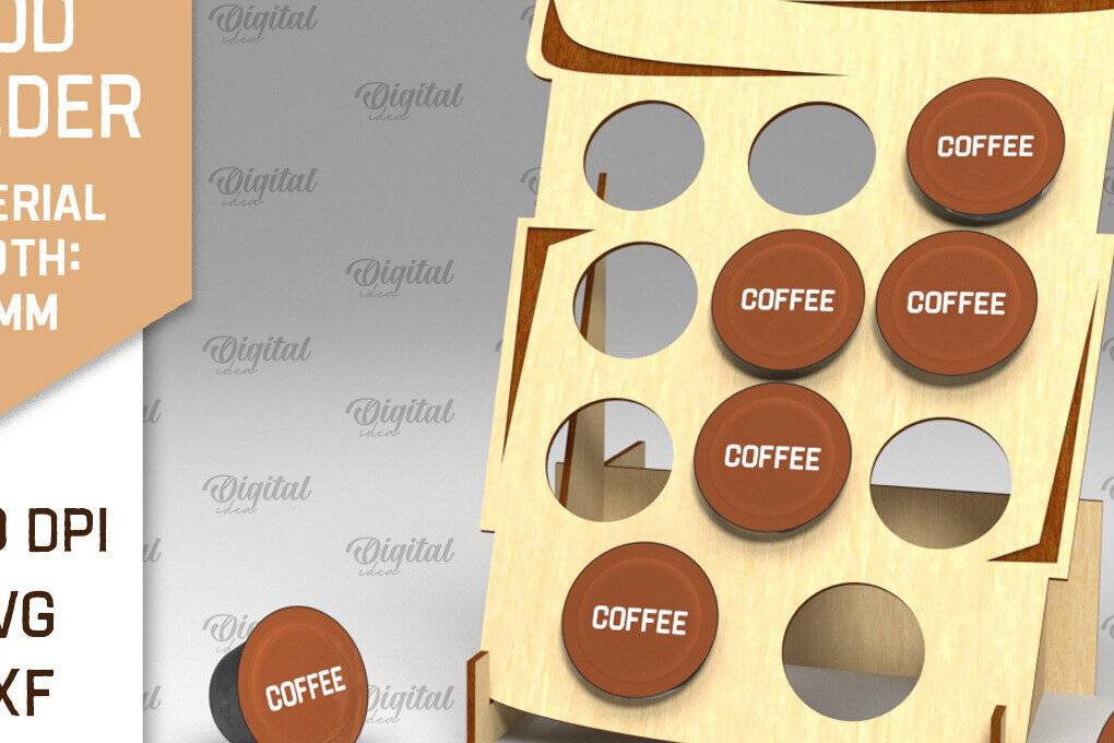 Intra απο ξύλο plywood  Χρώμα wenge 3mm-4mm πάχος - λέιζερ θήκης για δοχεία καφέ Δίασταση 30x20 cm INTRAFABR-116462965