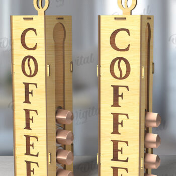 Intra απο ξύλο plywood Χρώμα wenge 3mm-4mm πάχος - Coffee Pod Holders Bundle Δίασταση 30x20 cm INTRAFABR-30895828 - Image 8