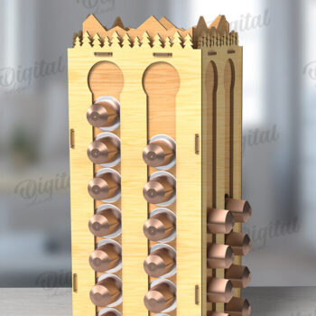 Intra απο ξύλο plywood Χρώμα wenge 3mm-4mm πάχος - Coffee Pod Holders Bundle Δίασταση 30x20 cm INTRAFABR-30895828 - Image 11