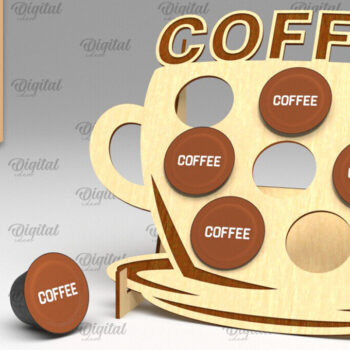 Intra απο ξύλο plywood  Χρώμα wenge 3mm-4mm πάχος - Δέσμη κοπής με λέιζερ θήκες για δοχεία καφέ Δίασταση 30x20 cm INTRAFABR-30895695 - Image 7