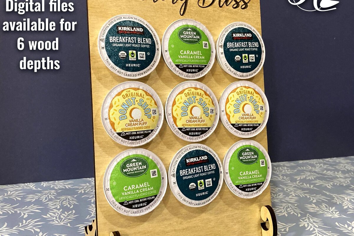 Intra απο ξύλο plywood  Χρώμα wenge 3mm-4mm πάχος - Αρχεία Coffee Pod, K-Pod Holder Files Δίασταση 30x20 cm INTRAFABR-113850637